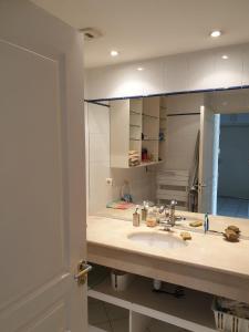 Η κουζίνα ή μικρή κουζίνα στο 2 chambres et canapé lit bureau - Marina Plage - Agréable