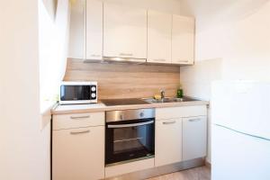 Kuchyň nebo kuchyňský kout v ubytování Apartments Dara
