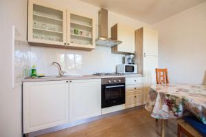 Kuchyň nebo kuchyňský kout v ubytování Apartments Dara
