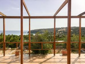 a view of the ocean from a house at Consolas Gavdos Studios in Gavdos