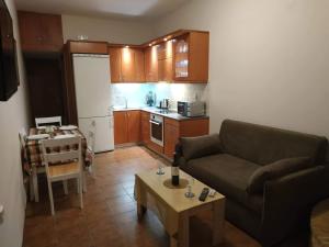 Kuchyň nebo kuchyňský kout v ubytování Aegean Seaview