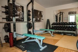 Fitness centrum a/nebo fitness zařízení v ubytování Camping & Camper place Pasvalys