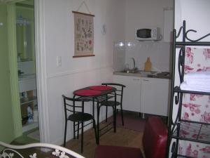 Η κουζίνα ή μικρή κουζίνα στο Studette Villa Odette +3 φωτογραφίες