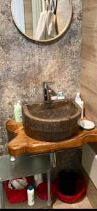 Phòng tắm tại B&B La Caldosa