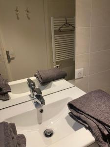 Koupelna v ubytování Appartement calme entre Côte Basque et Landes + 16 fotografií