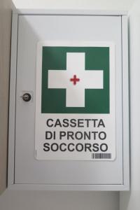 a sign with a picture of a man on it at Room CasaVostrA in Rome