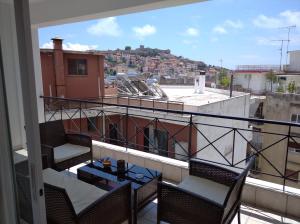 A balcony or terrace at Precious Diamond with view - parking place and superfast WiFi