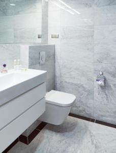 Koupelna v ubytování Hotel Villa Eva