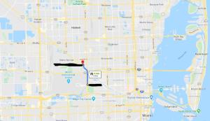 a close up of a map with aepergeist at Private Cubicle - Single Bed - Mixed Shared Dorm - MIAMI AIRPORT in Miami