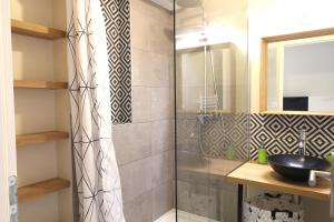 Et badeværelse på Mon Appart A VILLON-MONPLAISIR + 15 billeder