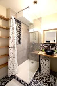 Et badeværelse på Mon Appart A VILLON-MONPLAISIR