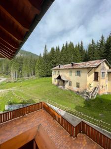 a view from the balcony of a house at Albergo La Bicocca in Paneveggio