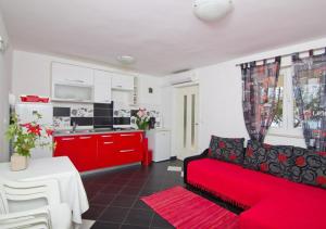Kuchyň nebo kuchyňský kout v ubytování Apartment Maya 1 + 9 fotografií