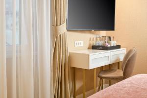 Postel nebo postele na pokoji v ubytování Geremia Luxury Rooms