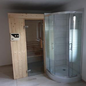 Koupelna v ubytování Bukowy Stok