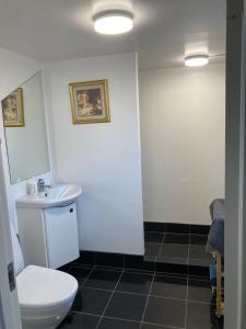 Koupelna v ubytování Ebeltoft-rooms + 30 fotografií