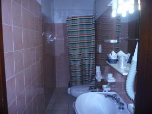 Koupelna v ubytování Hotel L'Ancora