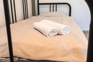 Postel nebo postele na pokoji v ubytování Apartmány Pulgary