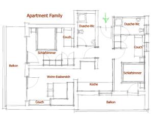Planimetria di Haus Enzian Apartments