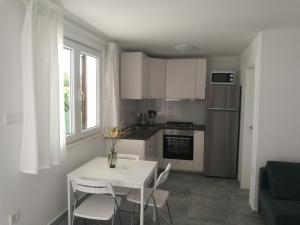 Kuchyň nebo kuchyňský kout v ubytování Apartments KUS Ugljan