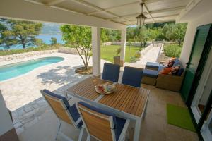 Bazén v ubytování Seascape Beach House Korcula nebo v jeho okolí