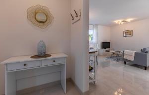 TV a/nebo společenská místnost v ubytování Apartman Leon