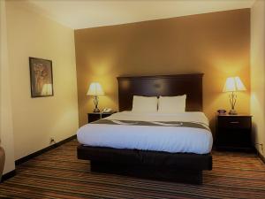 A bed or beds in a room at Quality Inn Danville - University Area