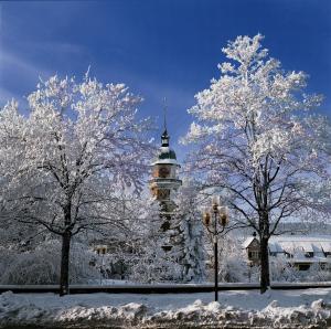 Hotel Krone v zimě