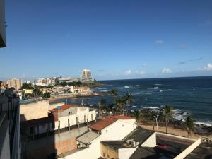 a view of the ocean from a building at Porto Marina 1 in Salvador