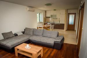 a living room with a couch and a table at Apartman Josip in Zagvozd