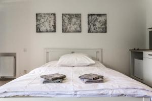 Postel nebo postele na pokoji v ubytování Studio Apartment Klínovec Meadows M3