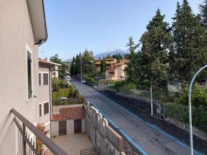 a view of a street from a balcony of a building at Casa Etna Nicolosi in Nicolosi