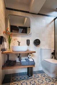 Koupelna v ubytování Apartamentos Rurales Casa Llongo