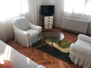 Televiisor ja/või meelelahutuskeskus majutusasutuses Apartman STOJANOVIĆ