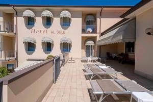 Balkón nebo terasa v ubytování Hotel Al Sole Bardolino