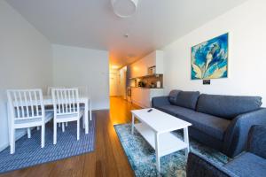 Posezení v ubytování Continental Apartment Hotel Sollentuna