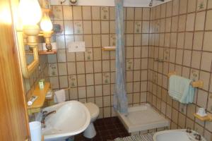 A bathroom at Intero appartamento in stile montagna