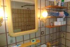 A bathroom at Intero appartamento in stile montagna