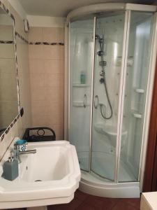 Koupelna v ubytování b&b le magnolie