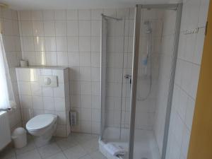 Koupelna v ubytování Pension Sigwarth + 19 fotografií