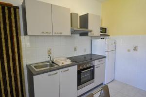 Kuchyň nebo kuchyňský kout v ubytování Apartmani Zlata
