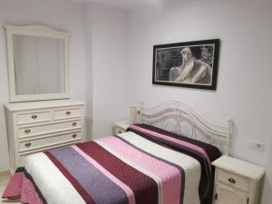 Postel nebo postele na pokoji v ubytování Apartamentos avda juan Carlos