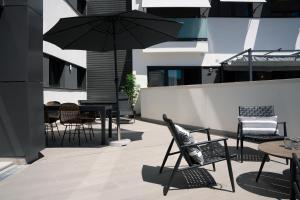 A balcony or terrace at Central Premium Pool Terrace new