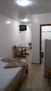 Katil atau katil-katil dalam bilik di Hotel Pousada Rolantchê