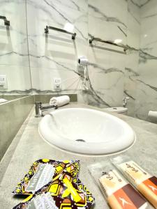 Phòng tắm tại Pousada Belvedere