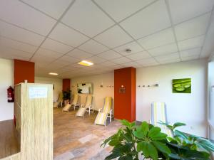 Fitness centrum a/nebo fitness zařízení v ubytování FeWo Längl -Alpenguck- mit Pool und Sauna im Allgäu
