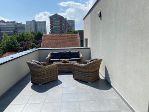 ระเบียงหรือลานระเบียงของ 4-star Zagreb Penthouse