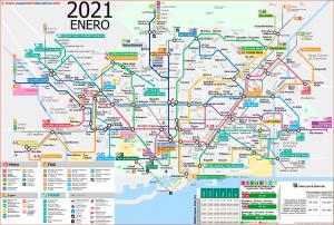 a map of the subway map of singapore at Barcelona COZY Apartment in Hospitalet de Llobregat