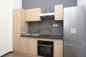 Η κουζίνα ή μικρή κουζίνα στο OPL Executive Apartment