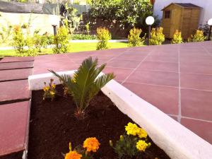A garden outside La Dimora